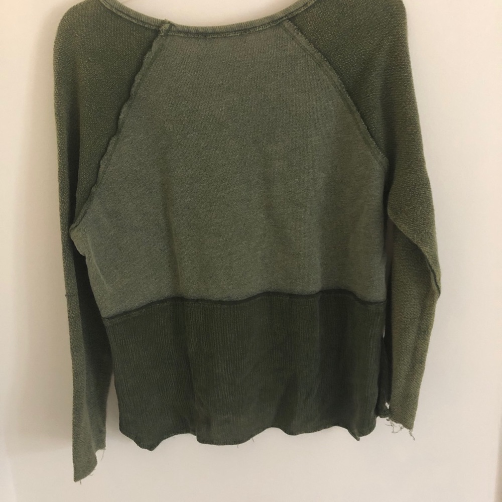 Altr’d State flowy olive green shirt. Size medium